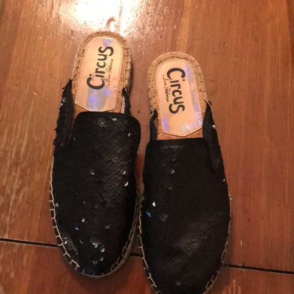 Sam Edelman Shoes - Sequined espadrilles.. Black .. Sam Edelman circus
